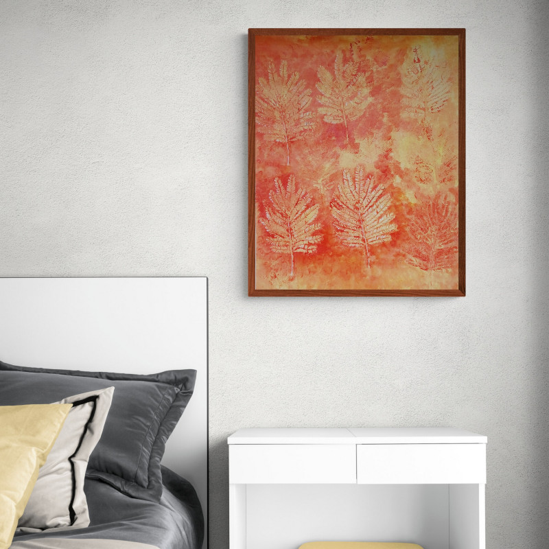 Acrylic abstract painting on canvass-Albizia 70x56 by GP